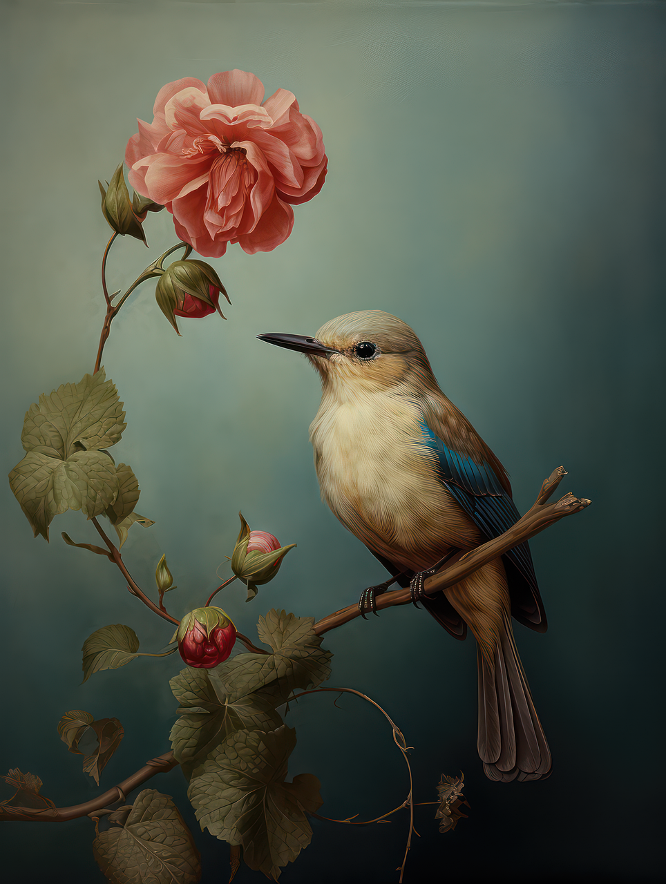 ai generated, bird, flowers-8321248.jpg